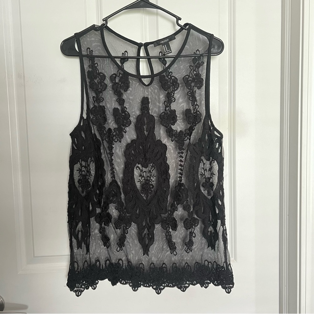 FOREVER 21 MESH TOP